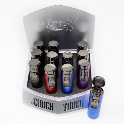 SCORCH TORCH 4T W/CIGAR PUNCH STDS25 12CT/ DISPLAY